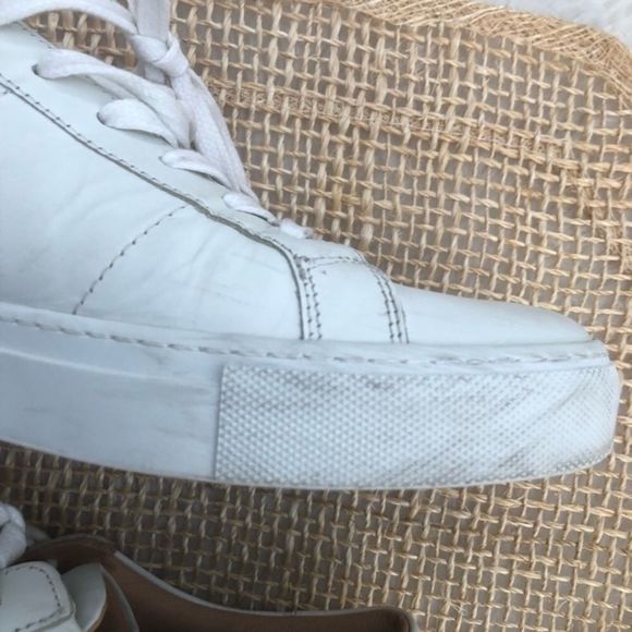 GREATS The Royale Blanco White Leather Sneakers - Picture 9 of 16